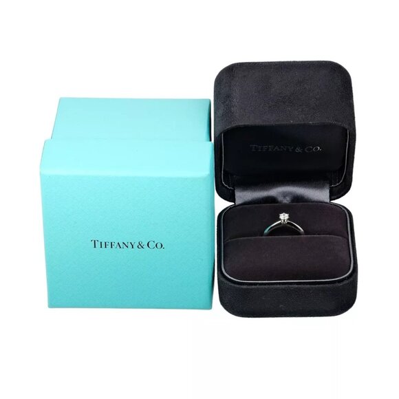 TIFFANY&Co. Solitaire Ring 0.21ct VS1/I/3EX Pt950Platinum/diamond #4.5(US ... - Picture 7 of 10